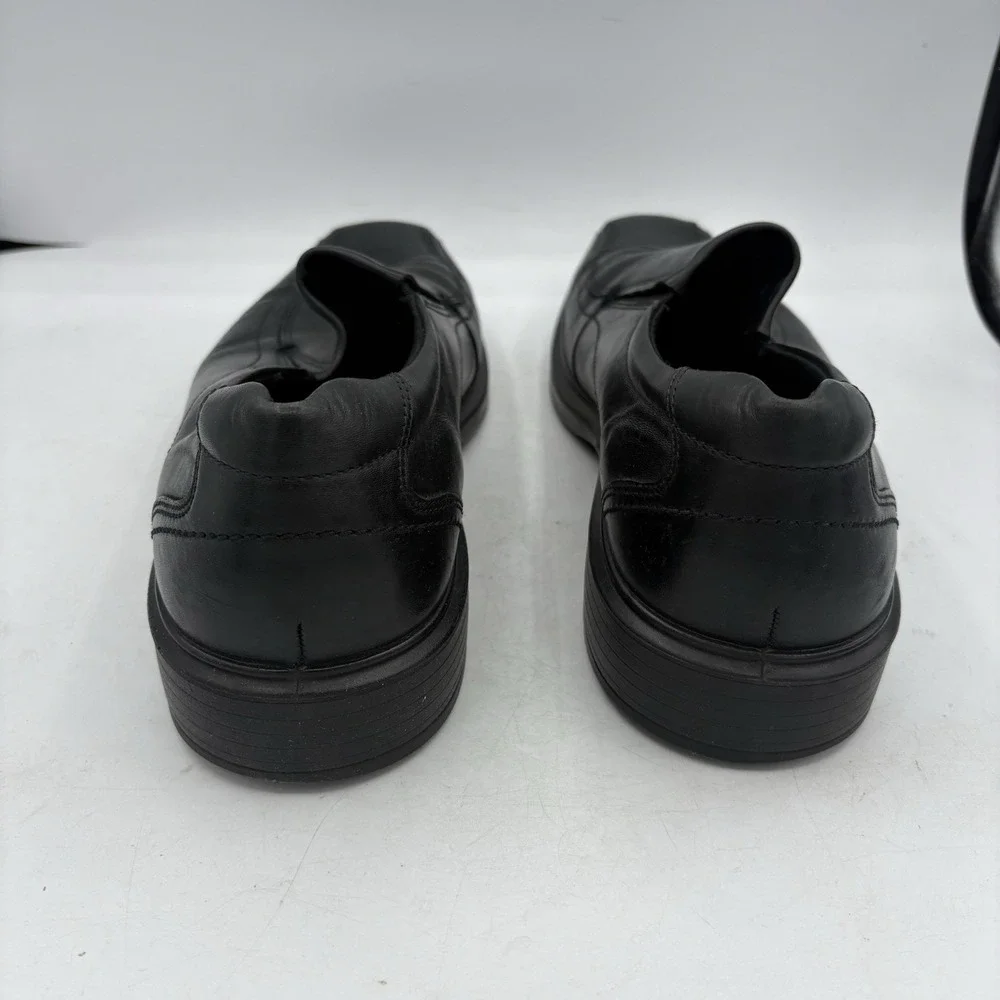 Ecco Shoes Mens Size 12 Black Slip On Helsinki 2 Dress Comfort Leather Business‎